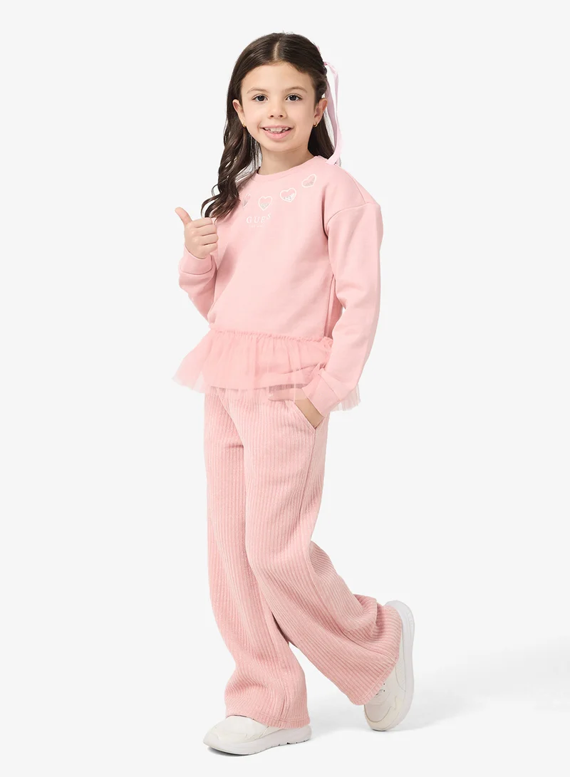 جس بنطلون بالازو مخمل للأطفال